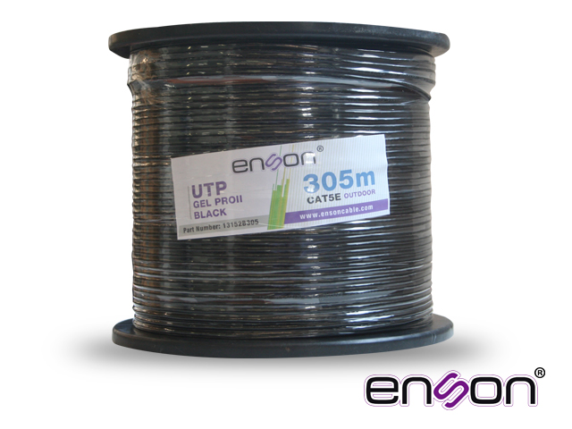 CABLE UTP CAT5E ENSON 13152B305 NEGRO PRO-II C/GEL EXTERIOR